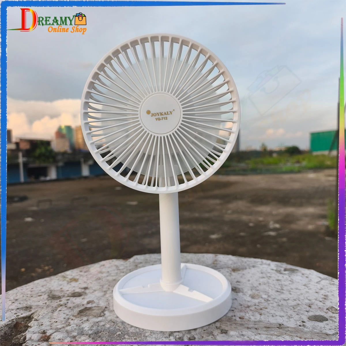 JOYKALY YG-712 Rechargeable Rotary Mini Fan-4000 mAh Battary - Image 5