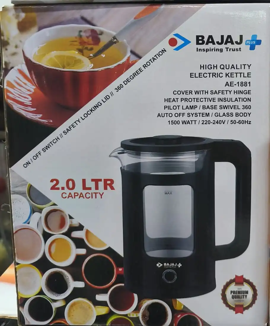 Bajaj Plus High Quality Electric Kettle AE-1881 (2.0 LTR)