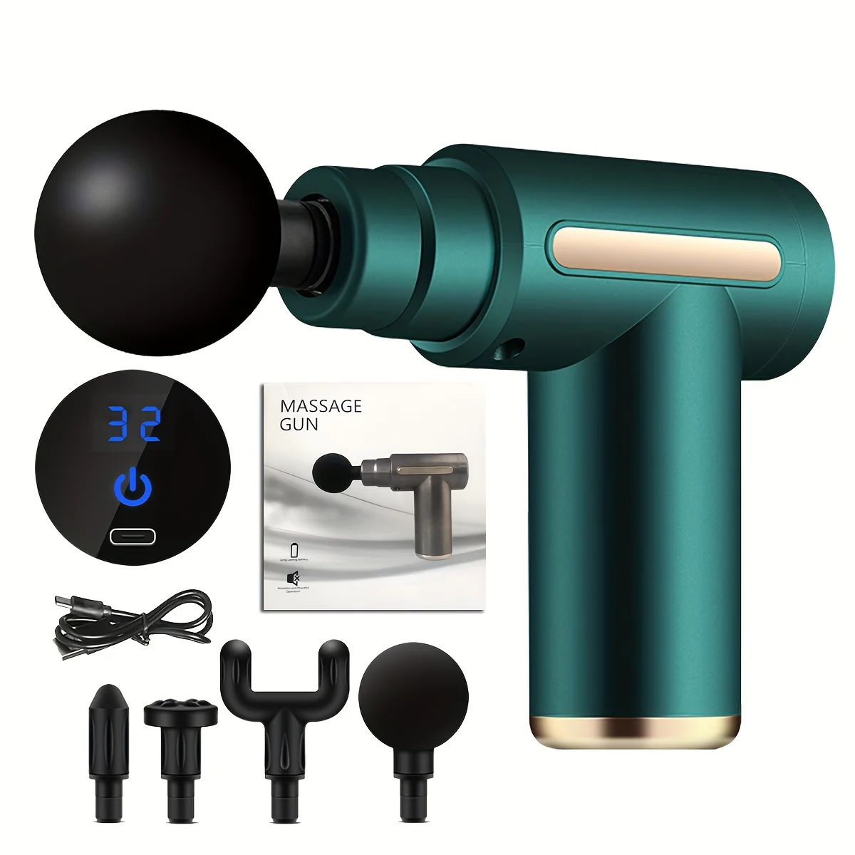 Portable mini massager deep tissue Therapy to relieve muscle soreness