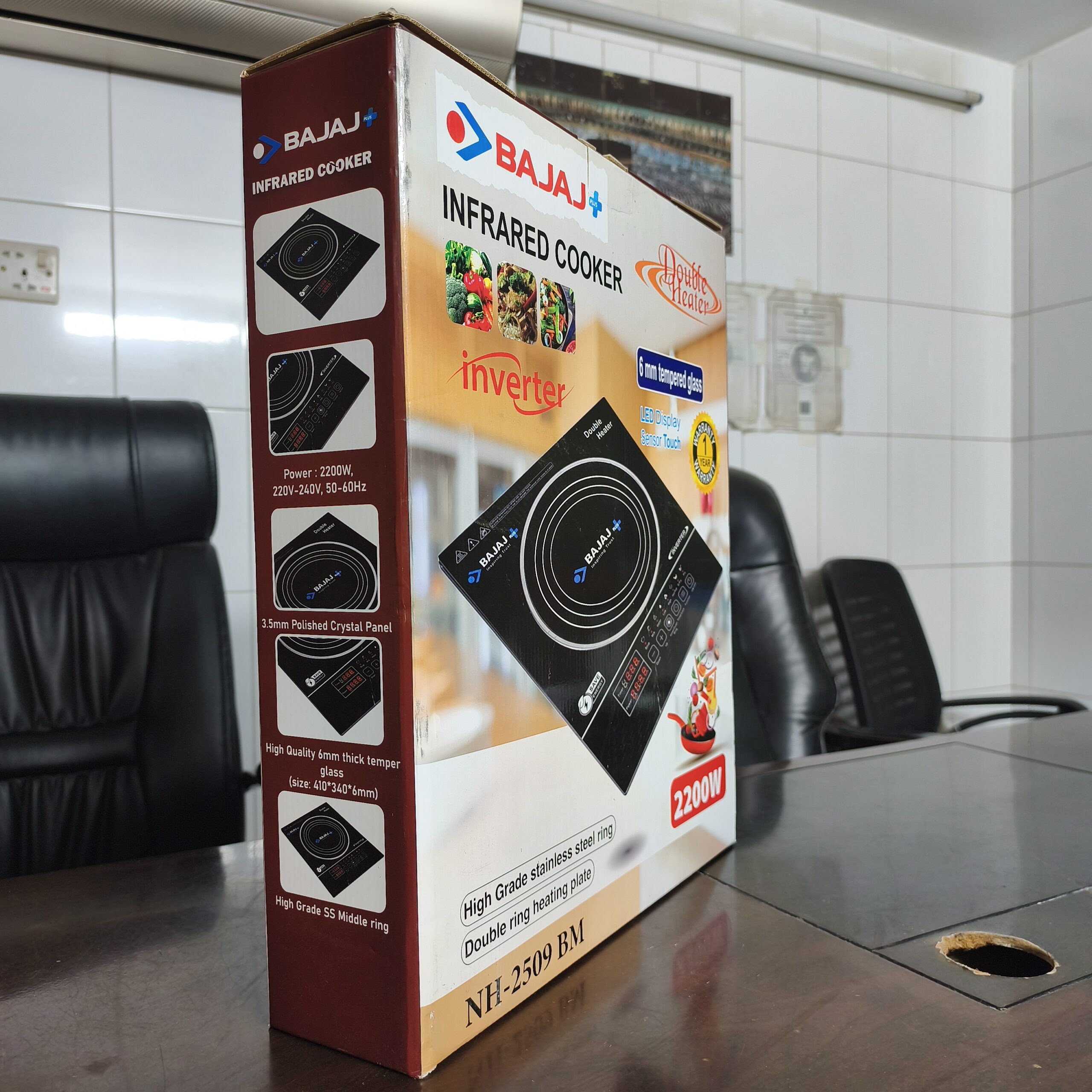 Bajaj Plus NH-2509 Double Heater Infrared Cooker With Inverter Technology-2200W - Image 3