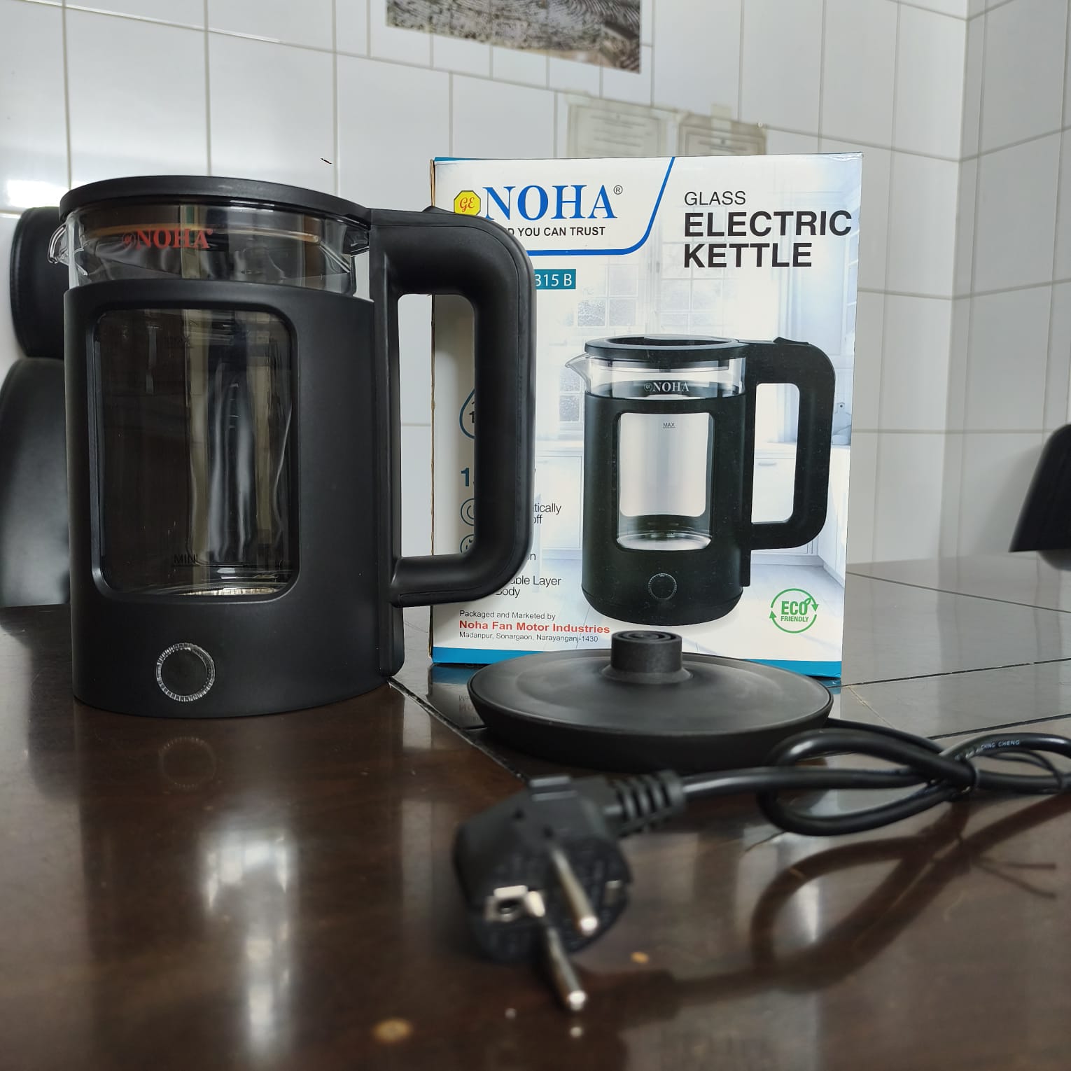 NOHA Doubel Wall Structure Kettle- 1.8L, 1500W