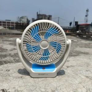 JYSUPER JY-2523 Rechargeable Fan- 4000mAh Lithium Battery - Sky Blue