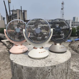 Joysuper JY-2570 USB Rechargeable Table Fan With RGB Light - 8000mAh Lithium Battery